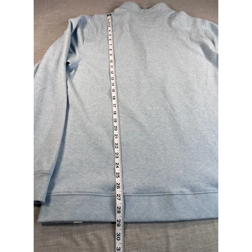 7 Diamonds Generation Mens XL Quarter Zip Pullover Light Blue Heather GSPV-1017